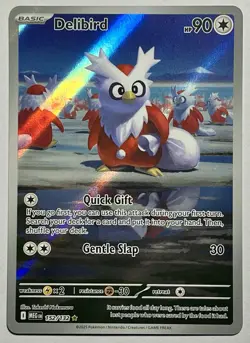 Delibird 152/132 (NM) Illustration Rare ME01: Mega Evolutions 2026 Pokemon TCG - Image 1