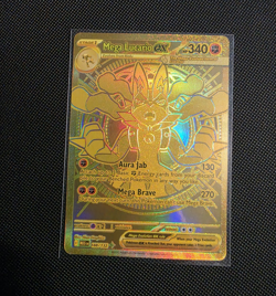 Pokemon TCG Mega Lucario EX 188/132 Me01 Mega Evolution FA Holo EN - Image 1