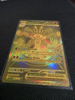 Pokemon TCG Mega Lucario EX 188/132 Me01 Mega Evolution FA Holo EN - Image 4