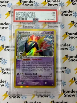 Typhlosion Holo #12 2006 Pokemon Dragon Frontier PSA 7 - Image 1