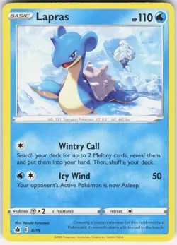 LAPRAS 006/015 - POKEMON MCDONALD'S PROMOS 2022 - HP PROMO - Image 1