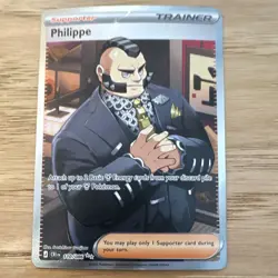 Pokemon TCG Philippe Trainer 110/086 CRIM Full Art Holo Rare ENG 2026 - Image 1