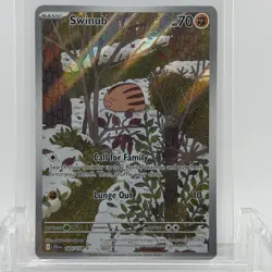 Pokemon TCG Journey Together Swinub #165/159 Illustration Rare LP+ - Image 1