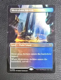 Meticulous Archive (Borderless) Murders at Karlov Manor Foil MTG NM Magic Card - Image 1