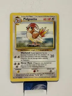 Pokemon TCG Pidgeotto Base Set 22/102 Regular Rare LP. - Image 1