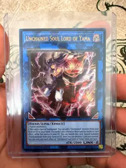 Yugioh! Unchained Soul Lord Of Yama DUNE-EN049 Ultra Rare 1st Edition - Image 1