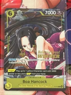 Boa Hancock Winner Promo P-115 Sealed OP15 Release Event Winner One Piece - Image 1