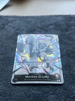 Monkey D. Luffy Leader ST21-001 Gear 5 Parallel Alt Art Foil One Piece CCG NM - Image 2