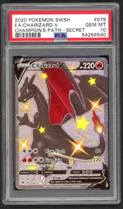 Pokemon Card - PSA 10 Charizard V 079/073 - Champions Path - GEM MT - PSA10 - Image 1