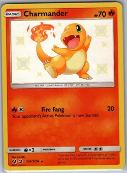 Charmander SV6/SV94 Hidden Fates: Shiny Vault - Pokemon Card - NM - Image 1