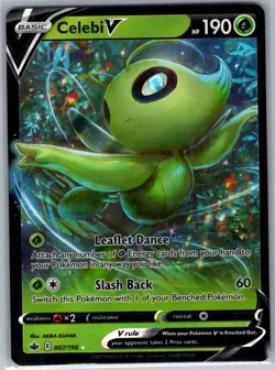 Celebi V 007/198 SWSH06: Chilling Reign - Pokemon Card - NM - Image 1