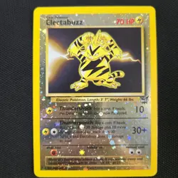 QUAD SWIRLS 🌀💫 Electabuzz 1 Best of Game Reverse Holo Promo Pokemon Card - Image 1