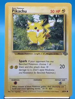 Unlimited Pikachu - Jungle - #60/64 - Vintage Pokemon Card 1999 WOTC LP - Image 1