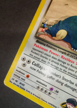 Rocket's Snorlax Holo Gym Heroes 33/132 - Pokemon Card ENG 2000 - Image 2
