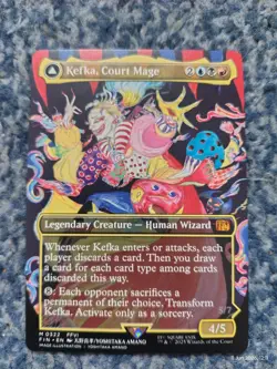 MAGIC THE GATHERING MTG 1x KEFKA, COURT MAGE RULER ALT ART MYTHIC RARE FF 322 NM - Image 1