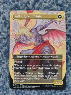 MAGIC THE GATHERING MTG 1x KEFKA, COURT MAGE RULER ALT ART MYTHIC RARE FF 322 NM - Image 2