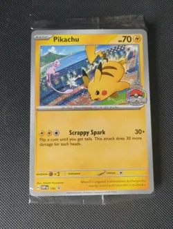 Pokemon TCG Pikachu SVP #190 Promo 2024 World Championships SEALED - Image 1