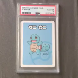 2019 POKEMON OLD MAID SQUIRTLE PSA 10 - Image 1