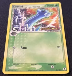 Dratini Delta Species Stamp Dragon Frontiers 46/101 Holo LP Pokemon DNA GAMES - Image 3