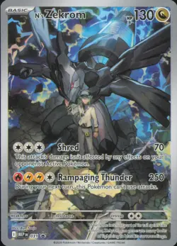 N's Zekrom 031 Holo Promo ME: Mega Evolution Promo Pokemon Near Mint - Image 1