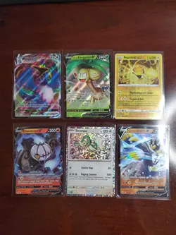 Pokemon 6 Card Lot Holos EX, V And Rare Cards , Great Value Set Building Lot13 - Image 1