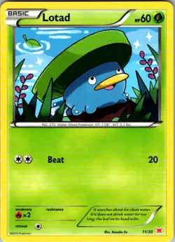 Lotad 11/30 XY Trainer Kit Latias Pokemon Near Mint - Image 1