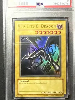 2003 RED EYES BLACK DRAGON SDJ PSA 9 MINT #001 YUGIOH KONAMI - Image 2