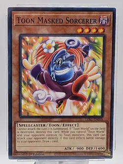 Konami Yu-Gi-Oh! Toon Masked Sorcerer LDS1-EN058 CGC 9.5 1st Edition Common - Image 3
