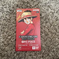 One Piece single Blister pack : Carrying On His Will OP-13 Factory Sealed - Image 1