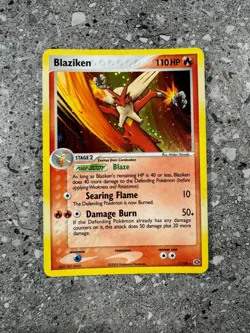 Pokemon TCG Cards Blaziken 1/106 Emerald Holo Rare - Image 1