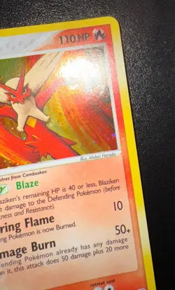 Pokemon TCG Cards Blaziken 1/106 Emerald Holo Rare - Image 5