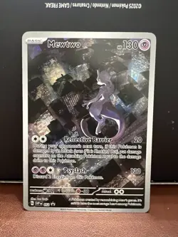 Mewtwo SVP052 Scarlet & Violet 151 Illustration Rare Promo Pokemon Card NM - Image 1