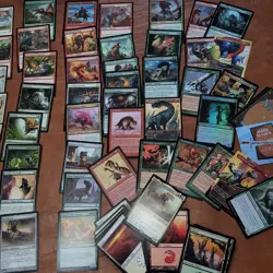 Zacama's DINOSAURS RedWhiteGreen *Complete Commander Deck*- ALL 100 MTG Cards - Image 2