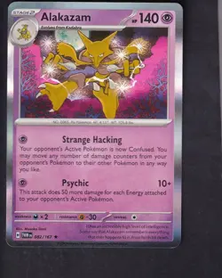 Alakazam 082/167 Rare Twilight Masquerade Pokemon Holo Near Mint - Image 1