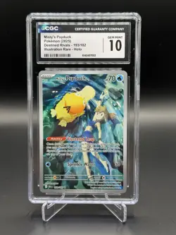 Pokemon TCG Misty's Psyduck Destined Rivals 193/182 Illustration Rare CGC 10 - Image 1