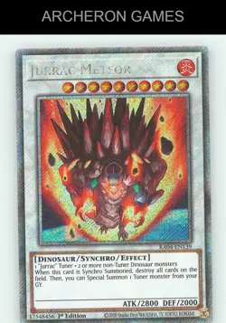Jurrac Meteor (Platinum Secret Rare) Platinum Secret Rare YUGIOH Card - Image 1