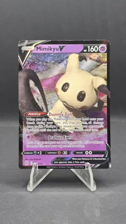Mimikyu V 68/172 Sword & Shield Brilliant Stars Ultra Rare Pokemon Card 2022 - Image 1