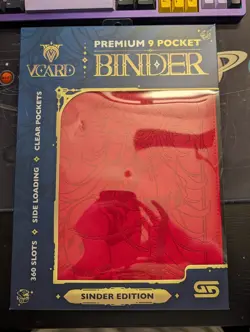 Gamersupps VCard Sinder Edition Premium 9 Pocket Binder Holds 360 Cards - Image 1