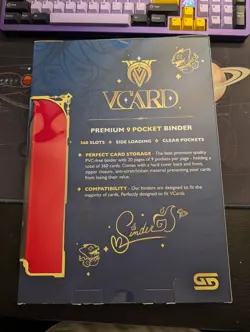 Gamersupps VCard Sinder Edition Premium 9 Pocket Binder Holds 360 Cards - Image 2