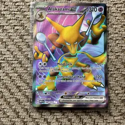 Pokemon TCG Alakazam ex Scarlet & Violet-151 188/165 Holo Ultra Rare Pack Fresh - Image 1