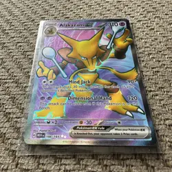 Pokemon TCG Alakazam ex Scarlet & Violet-151 188/165 Holo Ultra Rare Pack Fresh - Image 3