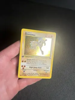 Pokemon TCG Hitmonlee 7/62 1st Edition Fossil Holo MP - Image 5