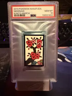 2013 POKEMON HANAFUDA KANTO MARCH NIDORANS PSA 10 - Image 1