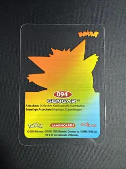 Pokemon / 2005 / Lamincards / Gengar #94 - Image 2