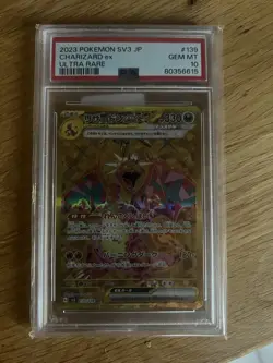 Pokemon TCG Charizard ex Ultra Rare SV3 139/108 Japanisch Holo PSA 10 - Image 1