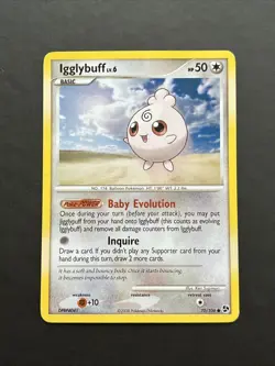 Pokemon TCG Igglybuff Great Encounters 70/106 MP - Image 1