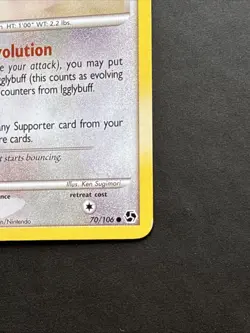 Pokemon TCG Igglybuff Great Encounters 70/106 MP - Image 4