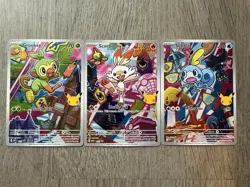 Series 2 First Partner Illustration Galar Grookey 052, Scorbunny 053, Sobble 054 - Image 2