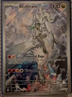 Pokemon TCG N's Reshiram 167/159 Sv09 Illustration Rare Holo Basic 130 HP NM - Image 1
