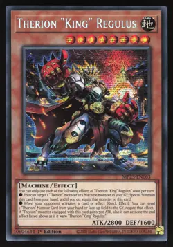 Therion "King" Regulus - MP23-EN063 - Prismatic Secret Rare - 1st Edition Yugioh - Image 1